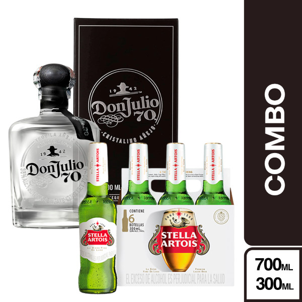 Combo Don Julio Tequila Añejo + Stella Artois Cerveza Pack
