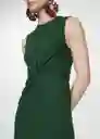 Vestido Fertina Verde Talla S Mujer Mango