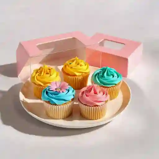 Caja de 4 Cupcakes