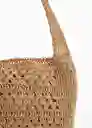 Bolso M Tarida Camel Talla 99 Mujer Mango