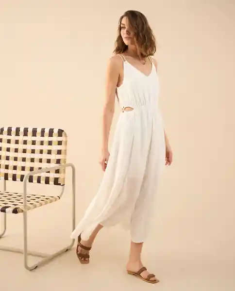 Vestido Nevisca Crudo Claro Talla S 692G004 Esprit