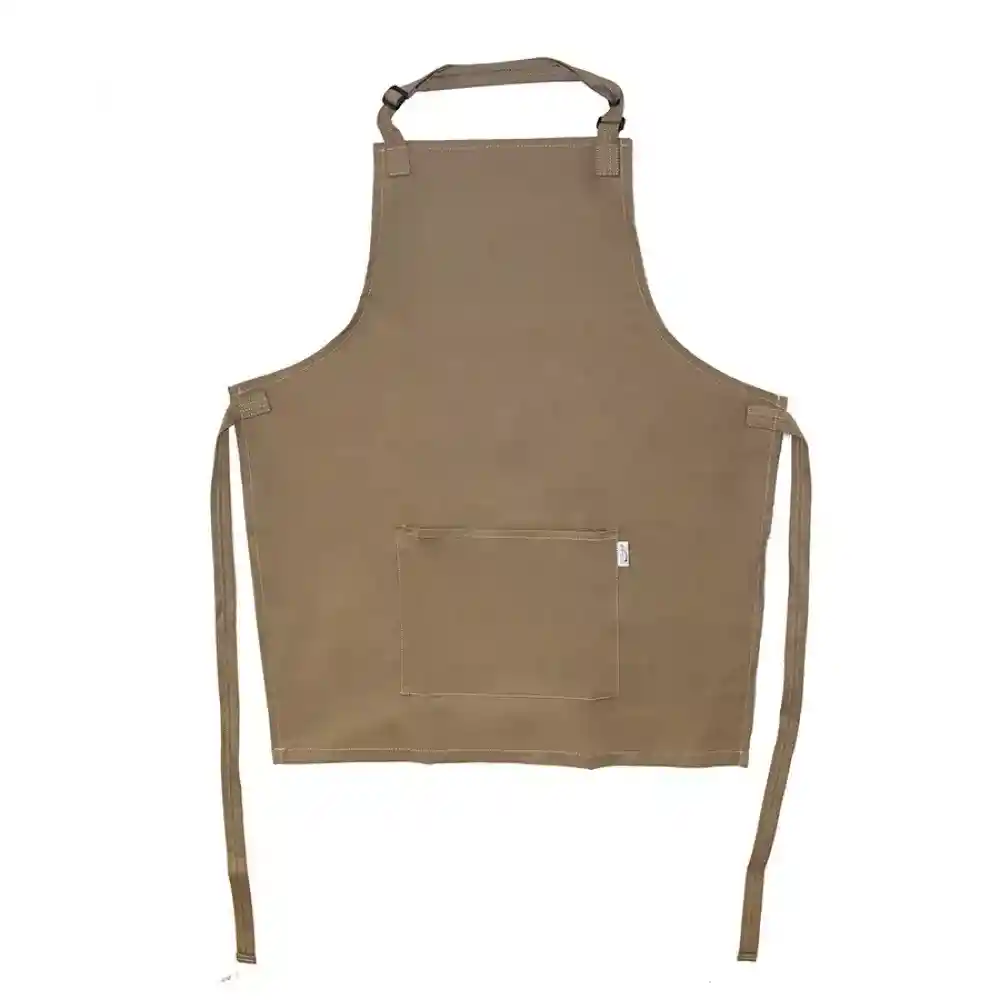 Expressions Delantal Con Bolsillo Drill Beige
