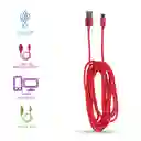 Cable de Datos de Aluminio Trenzado Tipo C 3A Rojo Miniso