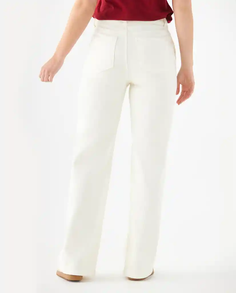 Pantalón Blanco Puro Claro Talla 16 639F021 Esprit