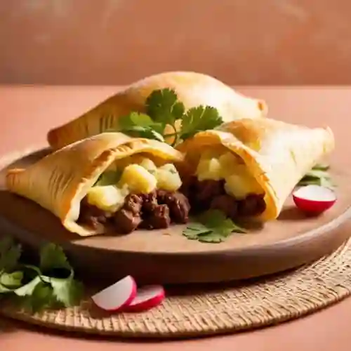 Empanada de Papa y Carne