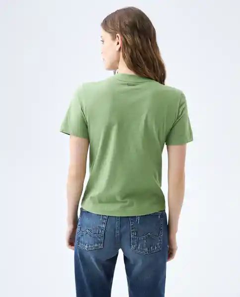  Camiseta Mujer Verde Talla S 602E001 AMERICANINO 