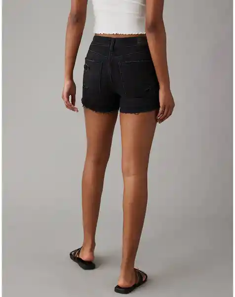 Short Mujer Negro Talla 4 American Eagle