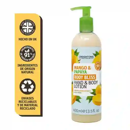 Creightons Lotion Hand Body Bliss Mango y Papaya