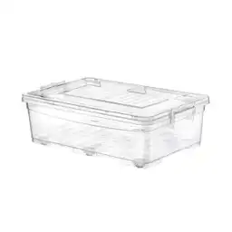 Krea Caja Organizadora Transparente Tapa Blanca Tt 30 L