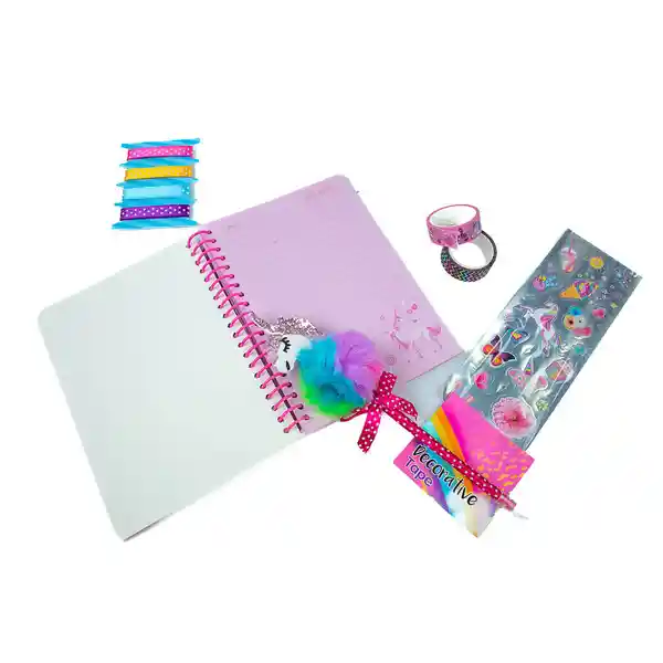 Monkey Set Diario Secreto Decorar Niñas de Unicornio Con Clave