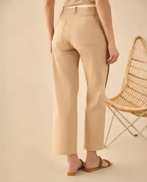 Pantalón Beige Avellana Claro Talla 6 131G003 Esprit