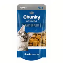 Chunky Alimento Humedo Para Gato Tozos Pollo 80 g