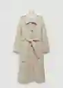 Gabardina Trench Candy Beige Talla M Mujer Mango