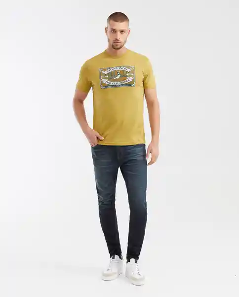 Camiseta Duck Graphic Masculino Verde Talla M Chevignon