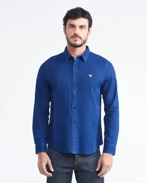 Camisa Denim Blue Azul Medianoche Ultraoscuro XXL Chevignon