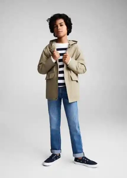 Abrigo Parka Sergio Topo Talla 09 Niños Mango