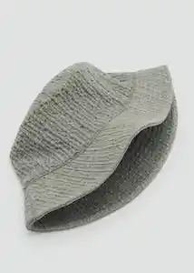 Gorro Textu Verde Talla 99 Mujer Mango
