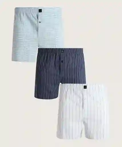 Boxer Empaque X 3 Amplio Estampado
