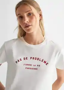 Camiseta Probleme Off White Talla 19 Teen Niñas Mango