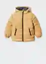 Abrigo Anorak Ferran Mostaza Talla 10 Niños Mango