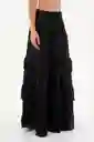 Falda Larga Julie Negro Talla 01 S