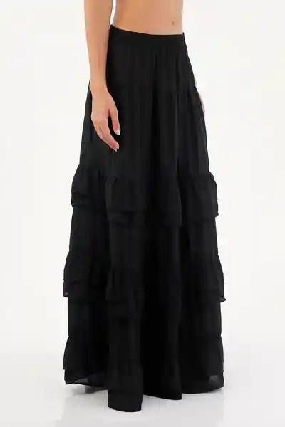 Falda Larga Julie Negro Talla 01 S