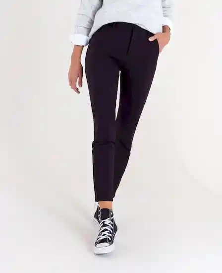 pantalon skinny paris negro puro ultra oscuro talla 6 mujer Naf-Naf