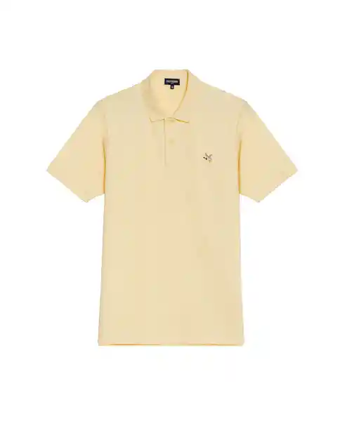 Camiseta Polo Muscle Masculino Amarillo Lavado Claro S Chevignon