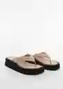 Sandalias Apple Beige Talla 36 Niñas Mango