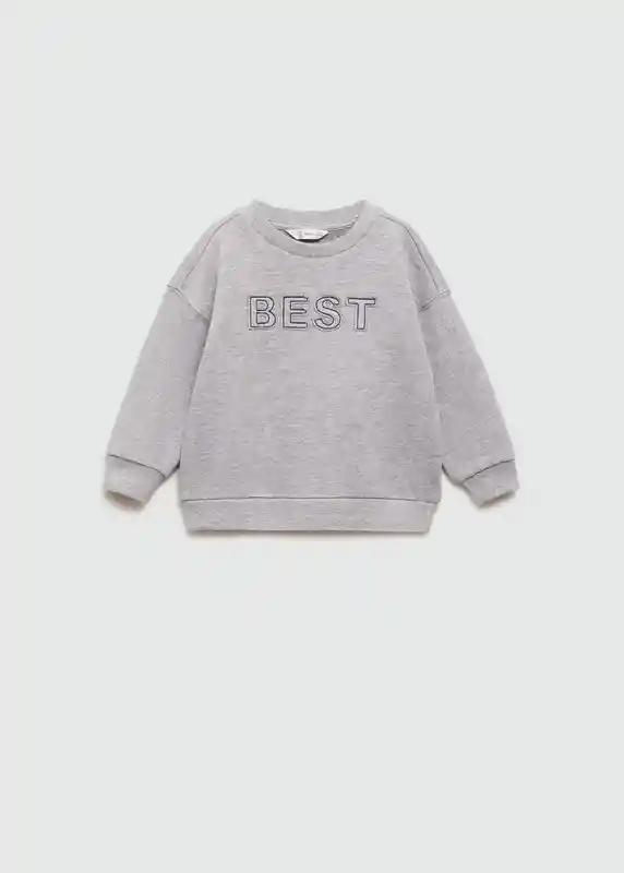 Sudadera Best Gris Medio Vigore Talla 71 Niños Mango