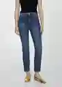 Jean Claudia Tejano Oscuro Talla 32 Mujer Mango