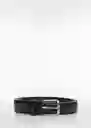 Cinturón Básico Negro Talla 90 Hombre Mango
