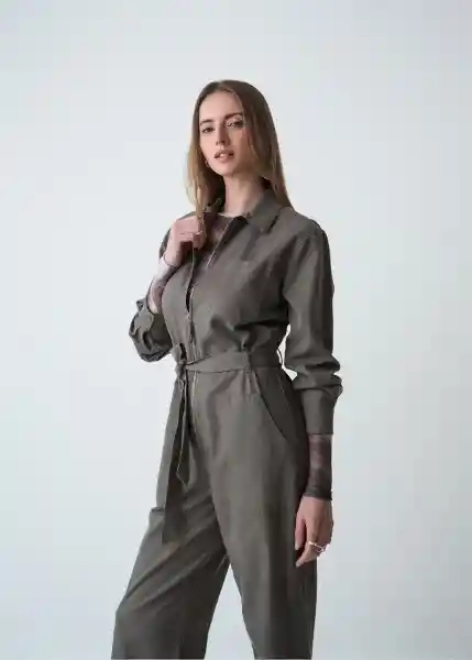 Enterizo Sunna Mujer Gris Cable Talla S 469g301 Naf Naf