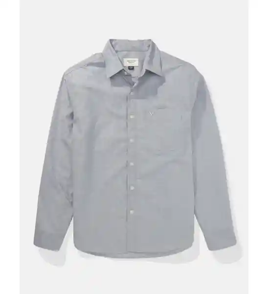 Camisa Hombre Color Gris Talla MEDIUM American Eagle