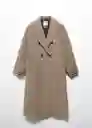 Abrigo Gauguin Camel Talla L Mujer Mango