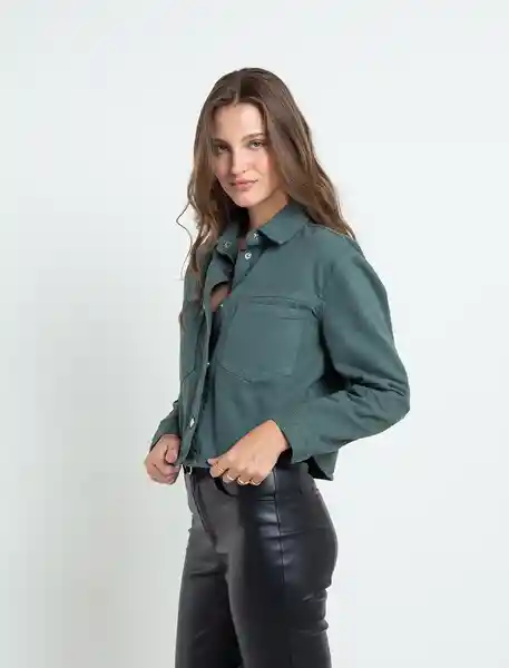 Chaqueta Ruck Mujer Verde Anade Oscuro Talla M 422F312 Naf Naf