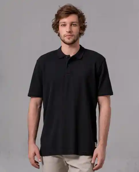 Camiseta Polo Textura Negro Sombrio Ultraoscuro T M 65197 Rifle