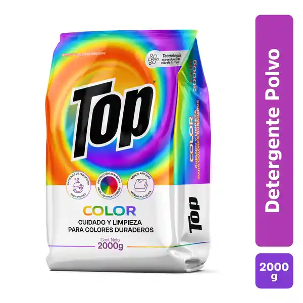 Top Color Detergente en Polvo 2000 g