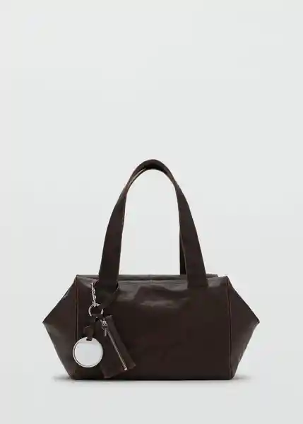 Bolso M Mauri Chocolate Talla 99 Mujer Mango