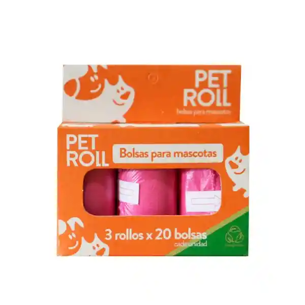 Pet Roil Bolsa Rollo Para Mascota