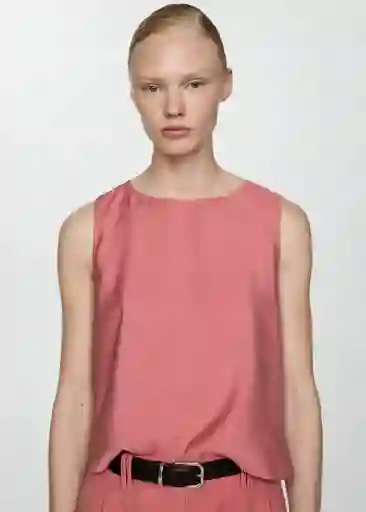 Top Bosco-H Rosa Pastel Talla S Mujer Mango
