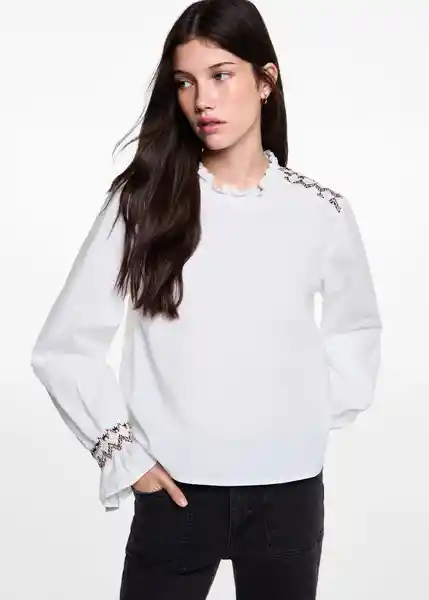 Blusa Eye Offwhite Talla 19 Teen Niñas Mango