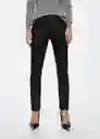 Jeans Harlow Negro Talla 34 Mujer Mango