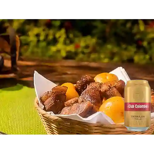 Combo Chicharón + Club col. Dorada Lta 330ml