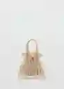 Bolso P Pazo Beige Talla 99 Mujer Mango