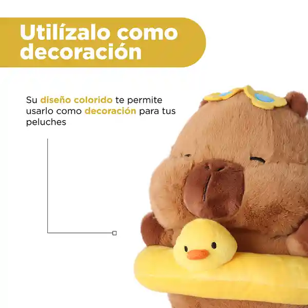 Peluche Playa Mimi Bara y su Pato Anillo Mini Family 12" Miniso