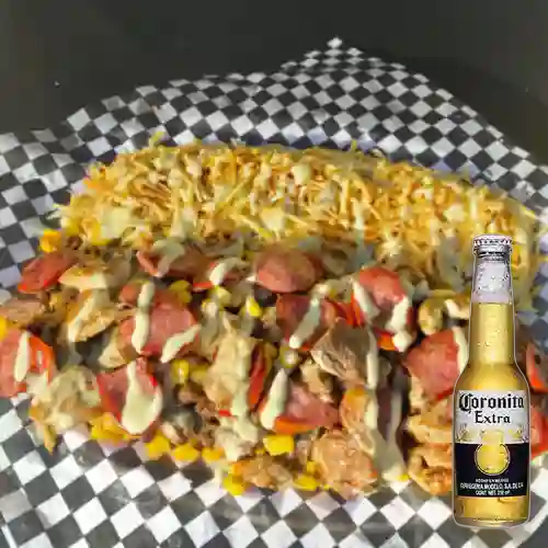 Combo Chuzo Desgranado 3 Carnes&Papas + Coronita 210ml