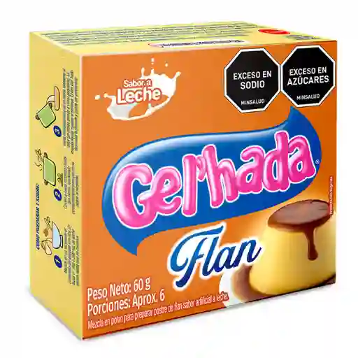 Gel Hada Mezcla en Polvo para Preparar Flan Sabor a Leche