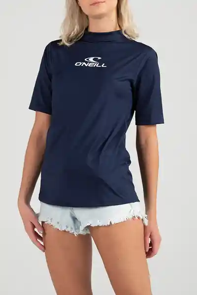 ONeill Camisa Manga Corta Classic Fit Femme Azul Talla XS