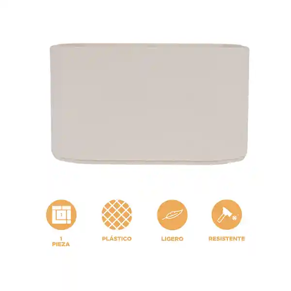 Organizador Plástico Compartimento Alta Macaron Blanco Miniso